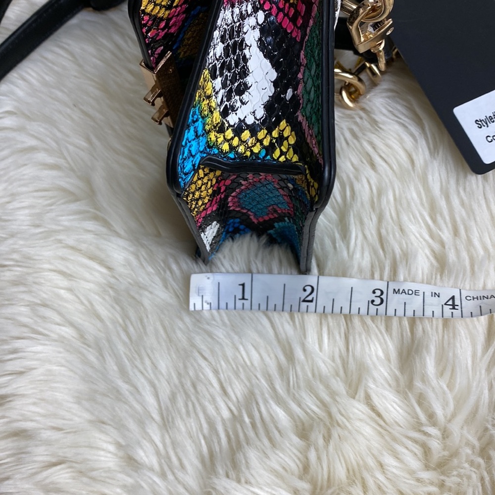 Dream Control Multi Color Python-Embossed Mini Bag - Picture 13 of 13